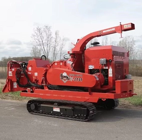 Side of new Tracked Chipper for Sale